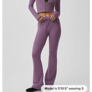 ALO Yoga Sway Bootcut Sweatpant, Plum Kiss